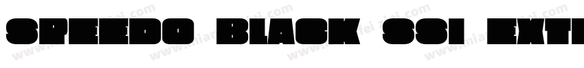 Speedo Black SSi Extra Bold字体转换